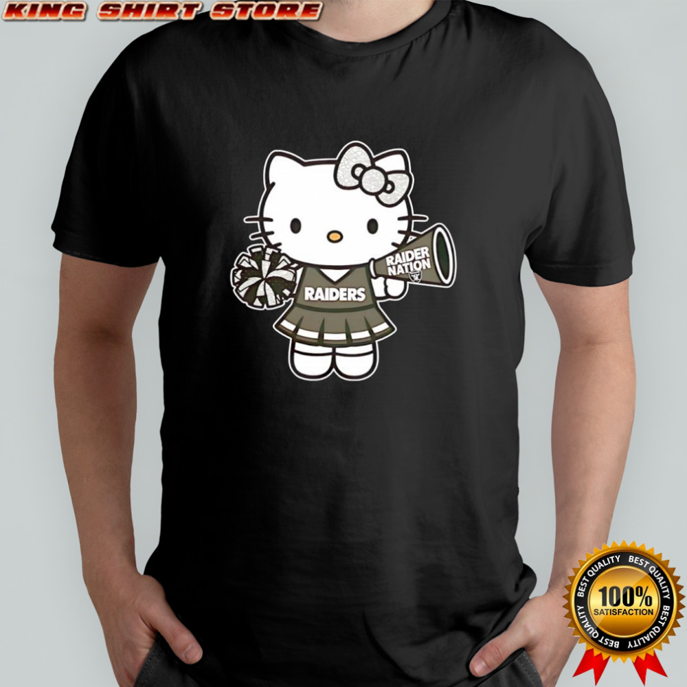 Las Vegas Raiders helmet x Hello Kitty Raider nation shirt