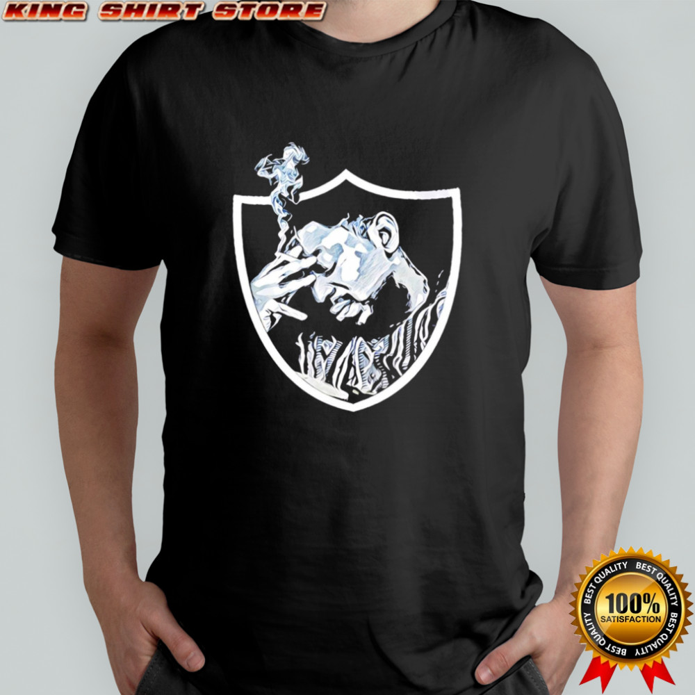 Las Vegas Raiders smoking logo style shirt