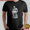Le Penseur the Thinker pets the cat shirt