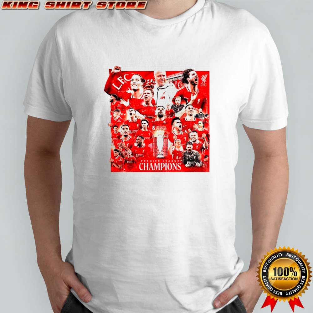 LFC Liverpool FC team Premier League Champions Winner 2025 shirt