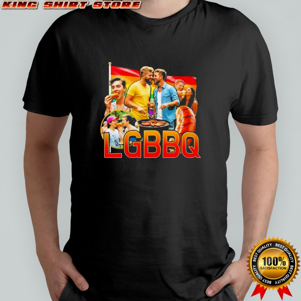 LGBT flag vintage LGBBQ graphic shirt