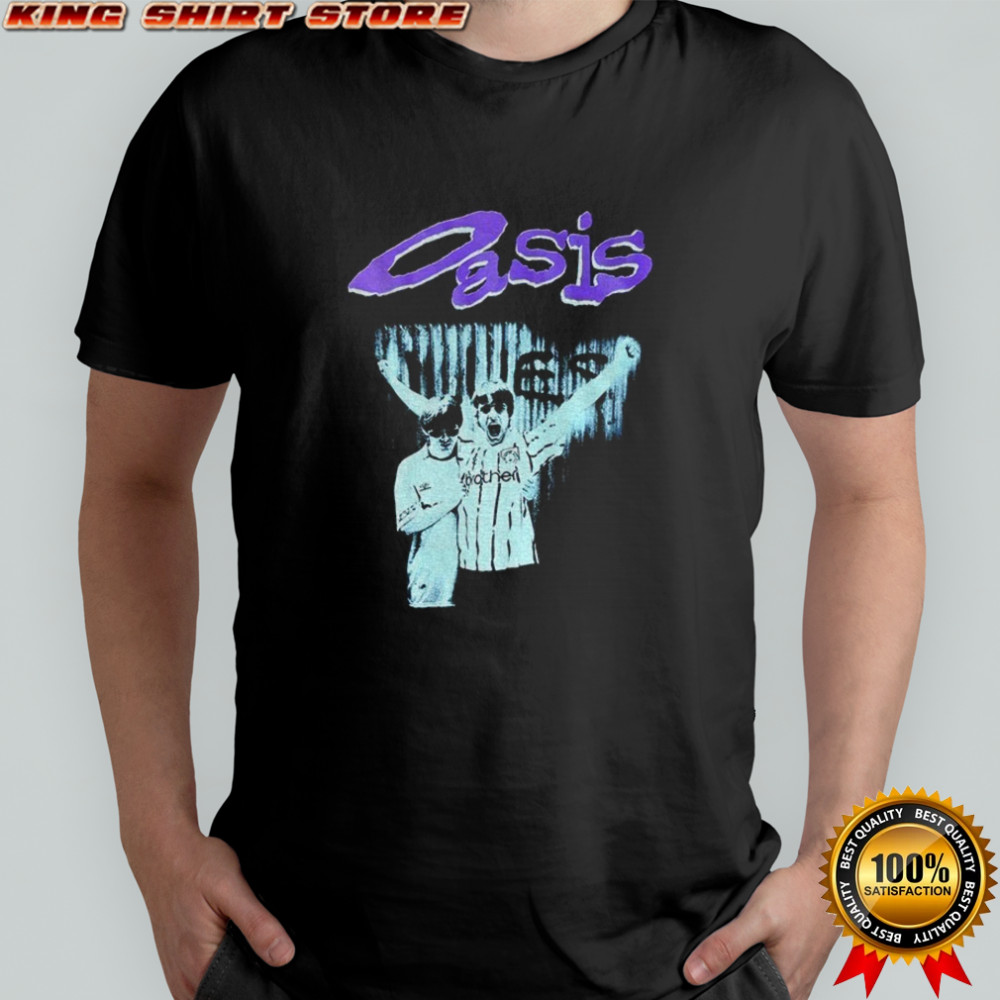 Liam and Noel Gallagher Oasis vintage shirt