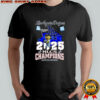Los Angeles Dodgers 2025 NLCS Champions mascot team graphic signatures shirt