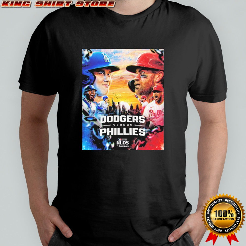 Los Angeles Dodgers Vs Philadelphia Phillies 2025 MLB NLDS T-shirt Los Angeles Dodgers Vs Philadelphia Phillies 2025 MLB NLDS T-shirt