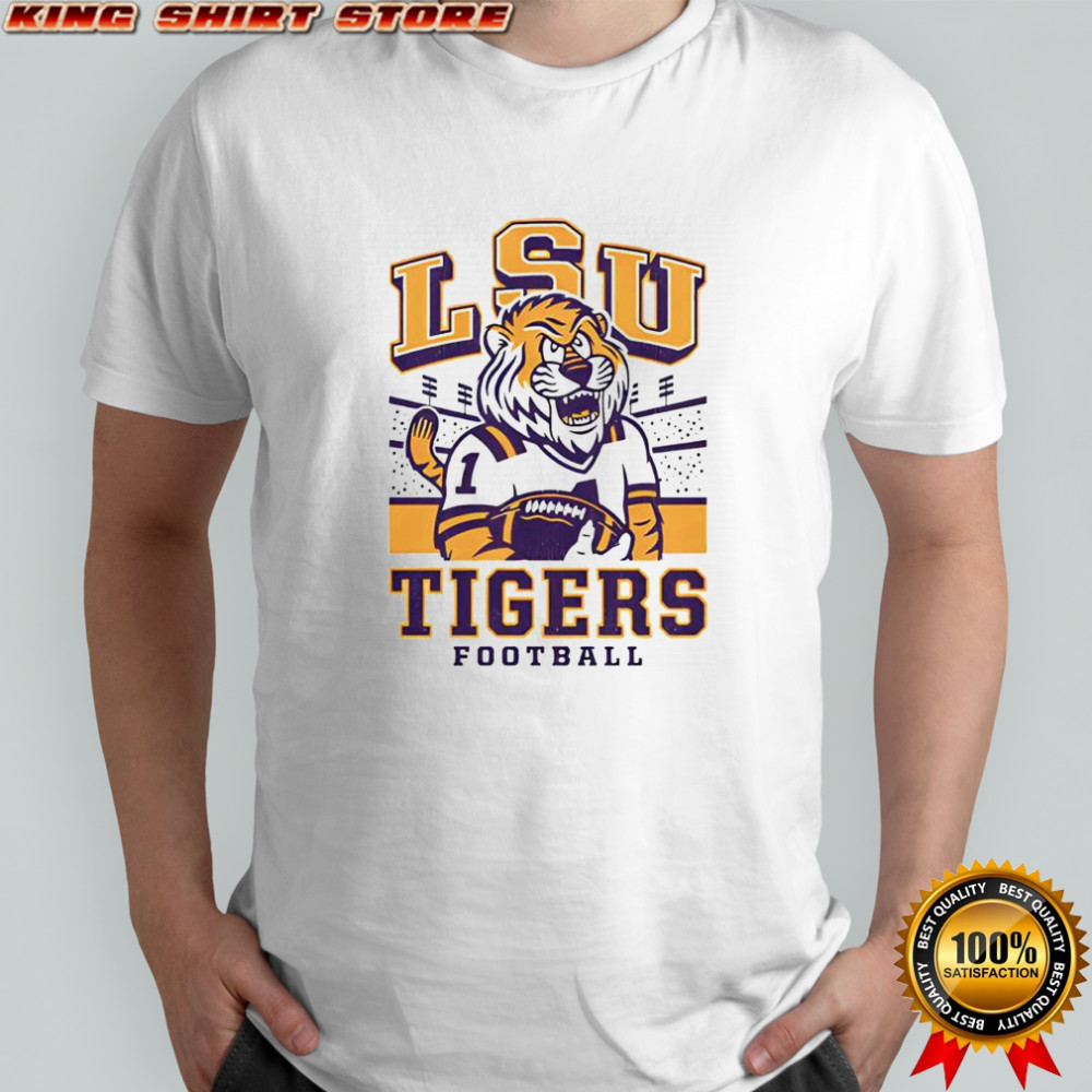 LSU Tigers QB Mike Football Stadium mascot logo shirt