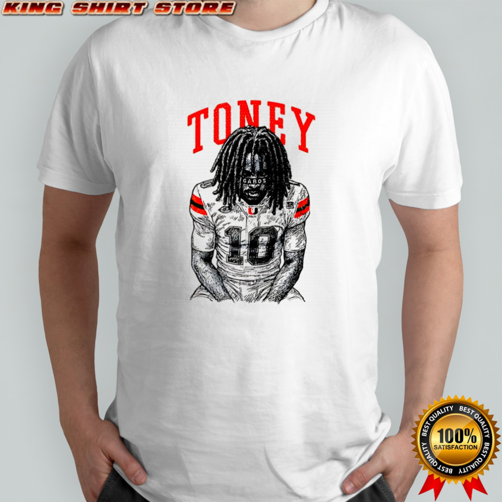Malachi Toney Miami Hurricanes football Gabos graphic shirt