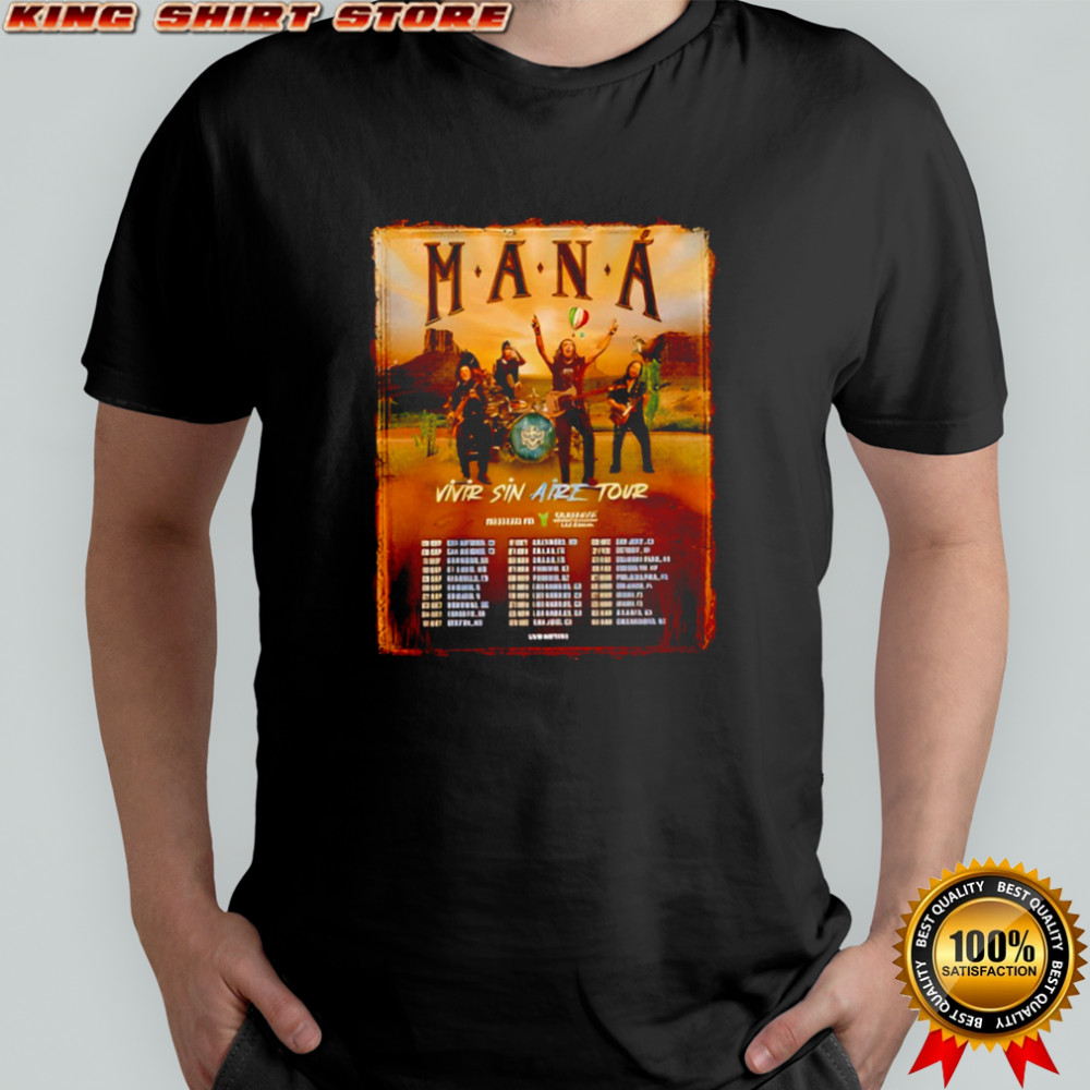 Mana Vivir Sin Aire Tour 2025 Shirt