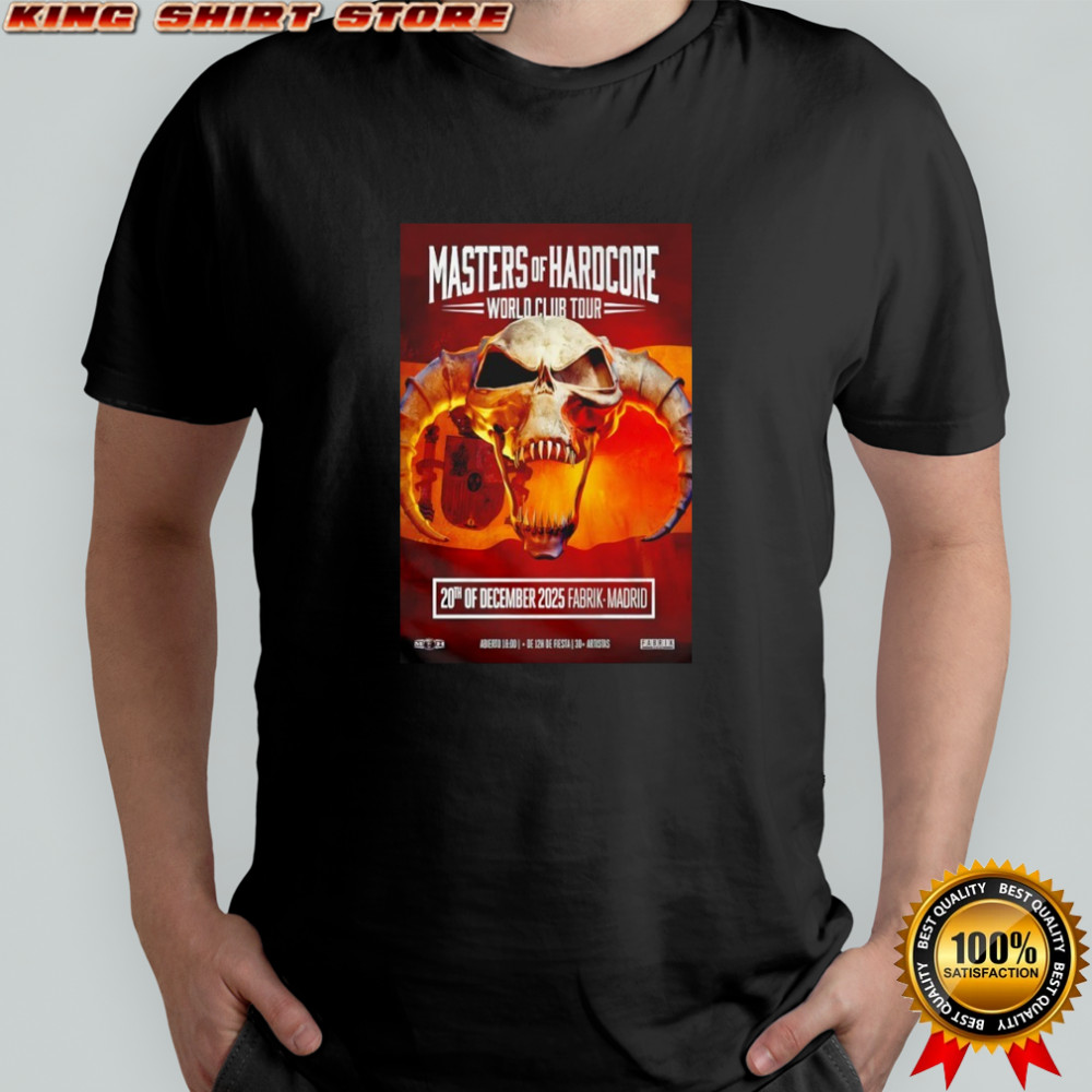 Masters Of Hardcore Dec 20 2025 Fabrik Madrid Poster Shirt