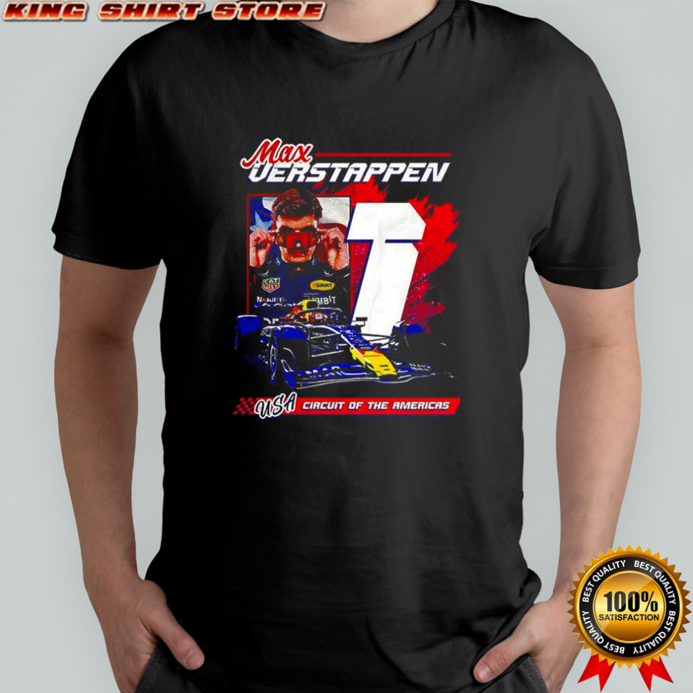 Max Verstappen Red Bull Racing F1 90s Circuit of the Americas racing shirt