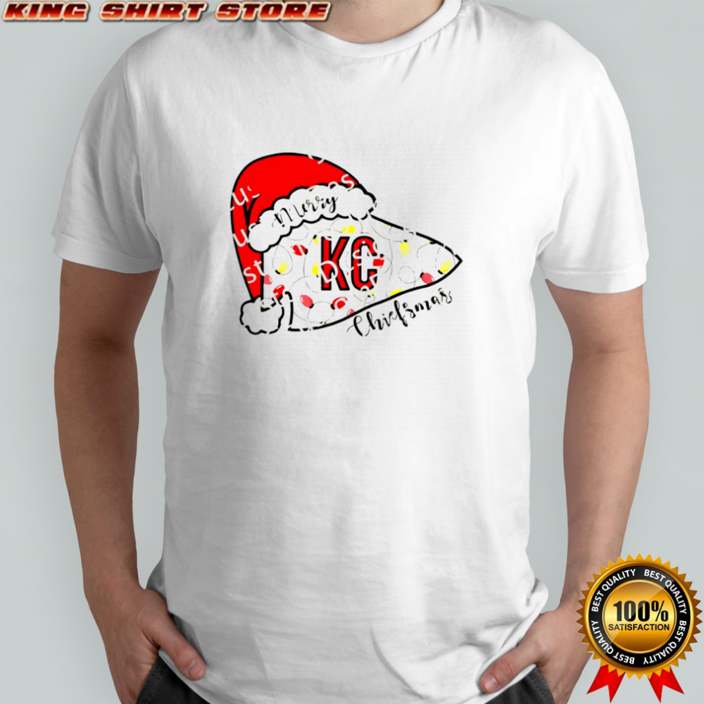 Merry Chiefsmas Santa Hat Kansas City Chiefs Christmas shirt