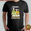 Merry Pittsburgh Steelers Christmas with Peanuts characters shirt