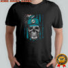 Miami Dolphins NFL Skull American Flag Football Lover T-Shirt