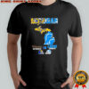 Michigan sports Michigan Wolverines on Saturdays x Detroit Lions on Sundays state of mascot shirt