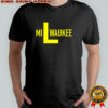 Milwaukee Brewers L logo shirt