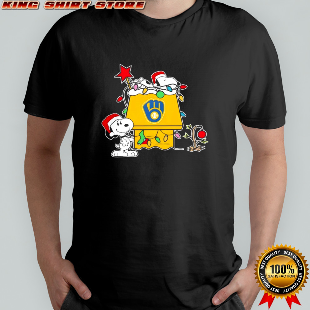 Milwaukee Brewers Snoopy Christmas Holiday 2025 shirt