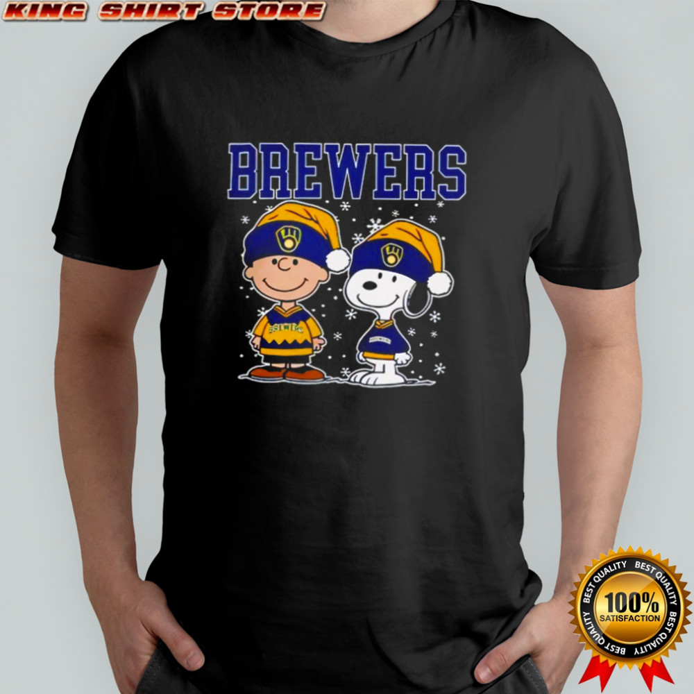Milwaukee Brewers Snoopy Christmas shirt