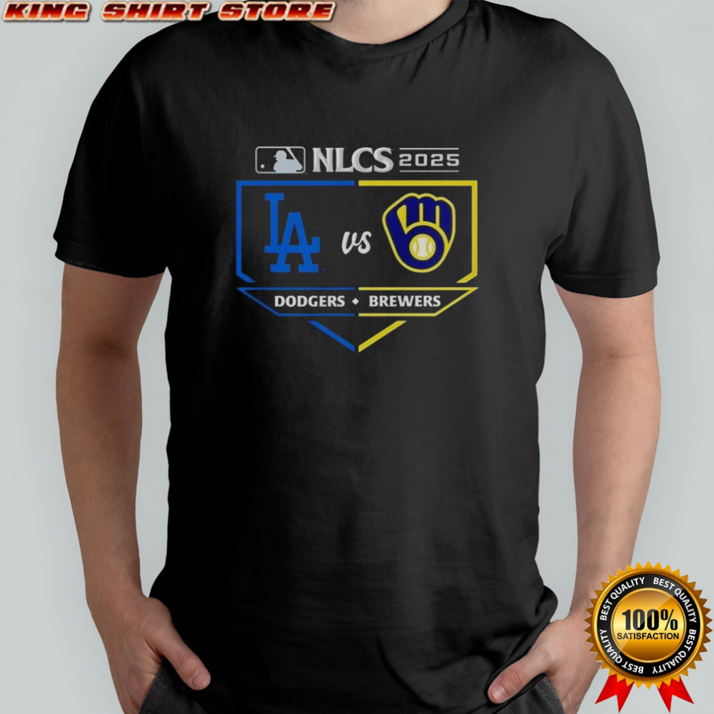 Milwaukee Brewers vs Los Angeles Dodgers 2025 NLCS Matchup T-Shirt