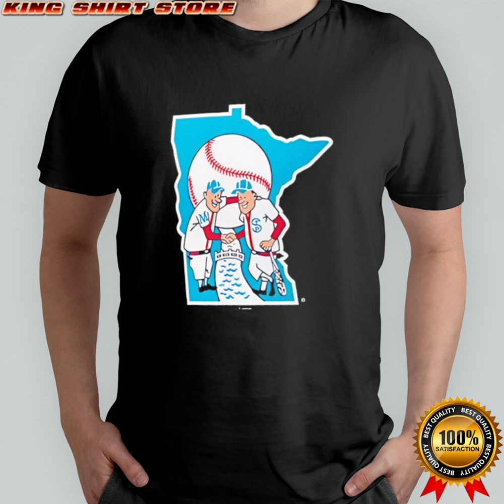 Minnesota Twins Blue Cooperstown Logo shirt