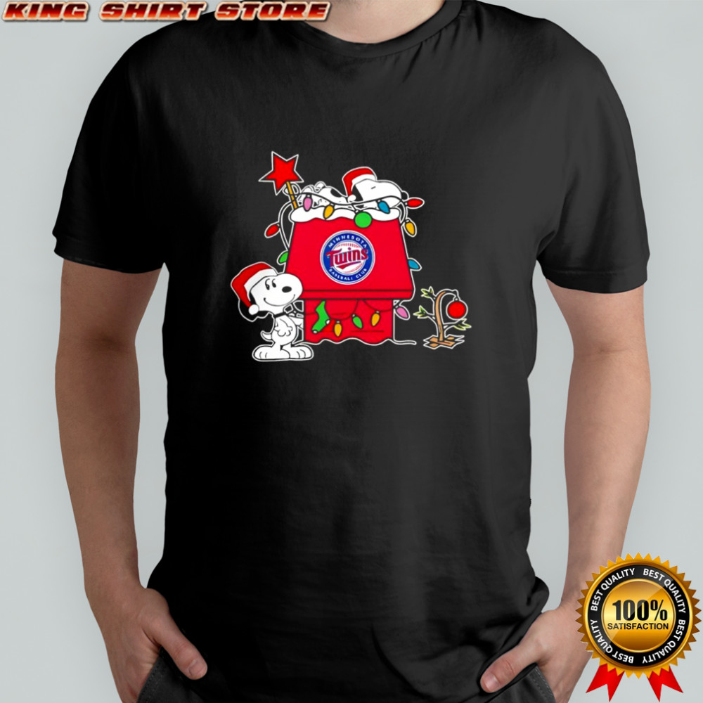 Minnesota Twins Christmas Snoopy Doghouse shirt