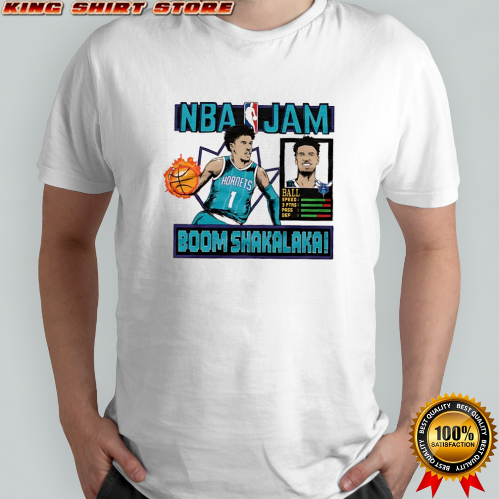 NBA Jam Hornets LaMelo Ball boom shakalaka shirt