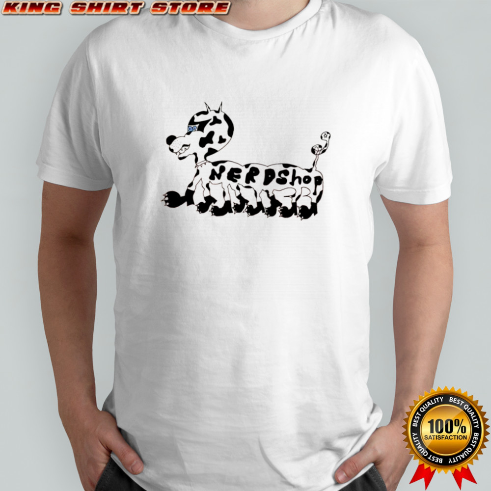 Nerd Shop dog cow graphic shirt