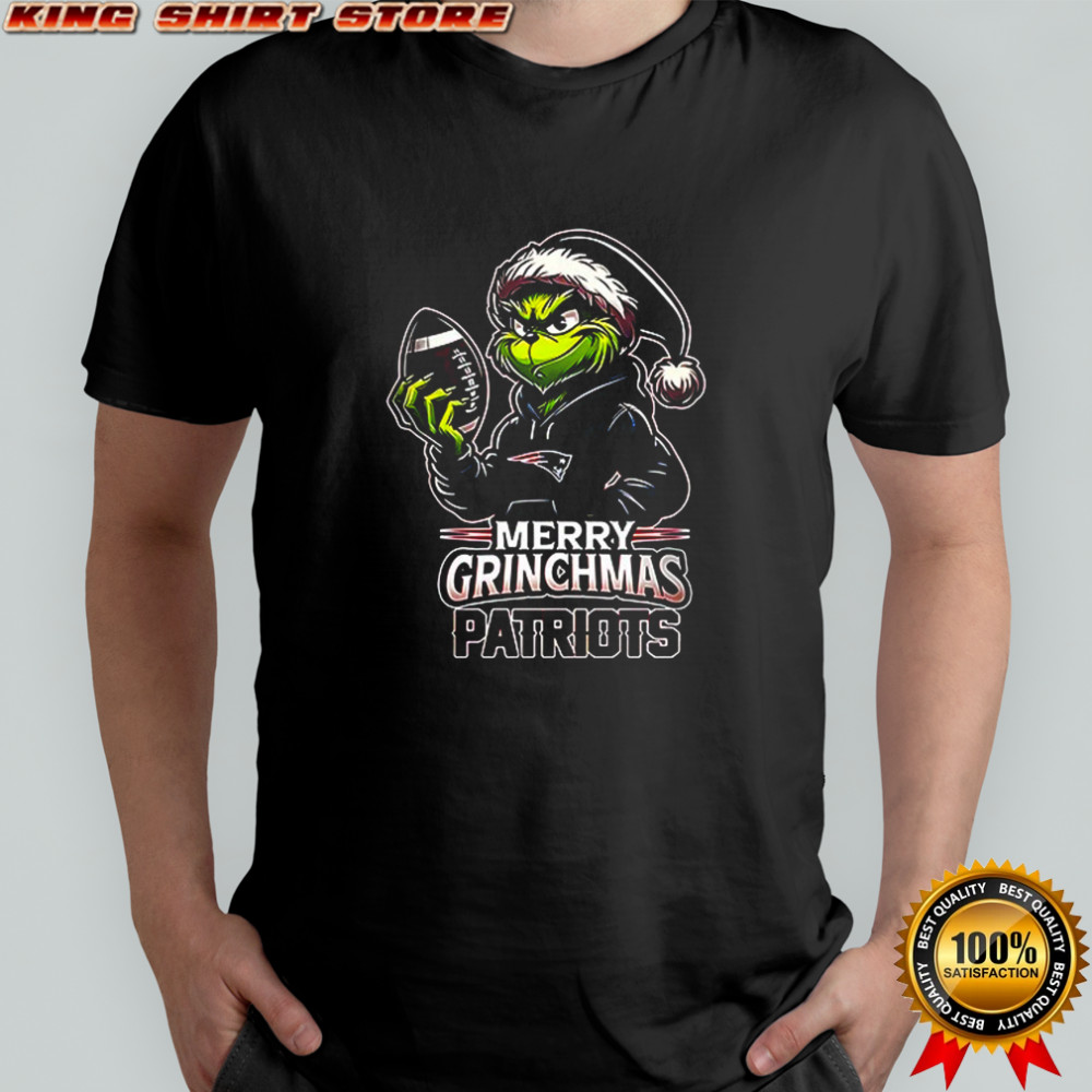 New England Patriots Merry Grinchmas they hate us because they ain’t us Graphic T-Shirt