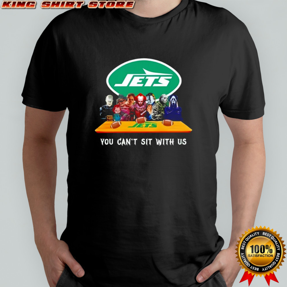New York Jets Horror Movies Halloween you can’t sit with us shirt