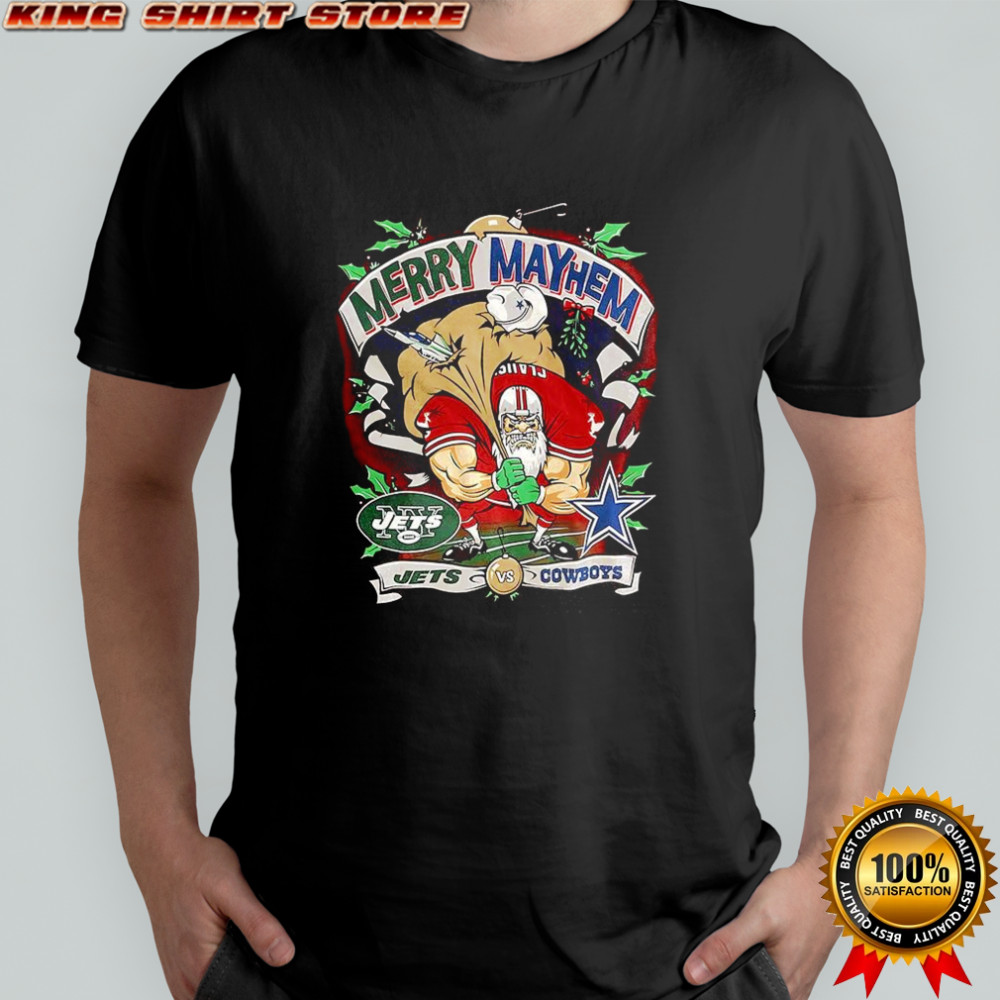 New York Jets vs Dallas Cowboys NFL Christmas shirt