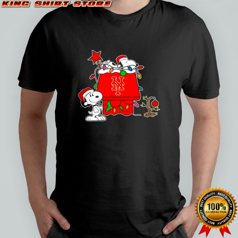 New York Mets Snoopy Christmas Holiday 2025 shirt