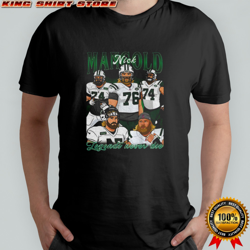 Nick Mangold New York Jets NFL Football 1984 2025 RIP Legends never Die graphic shirt