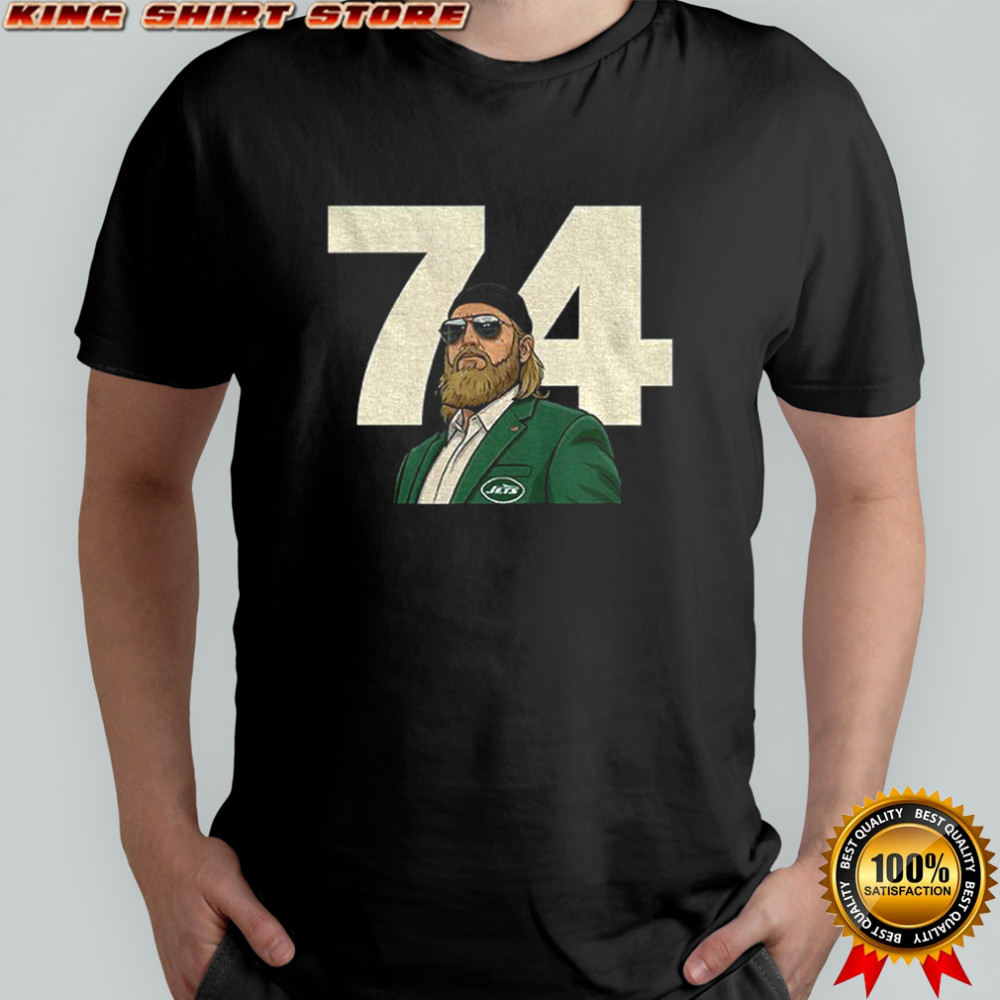 Nick Mangold tribute New York Jets 74 shirt