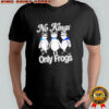 No Kings Only Frogs graphic shirt
