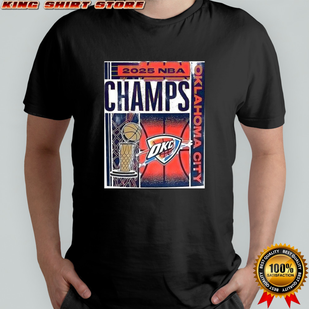 Oklahoma CityThunder 2025 NBA Champions Poster shirt