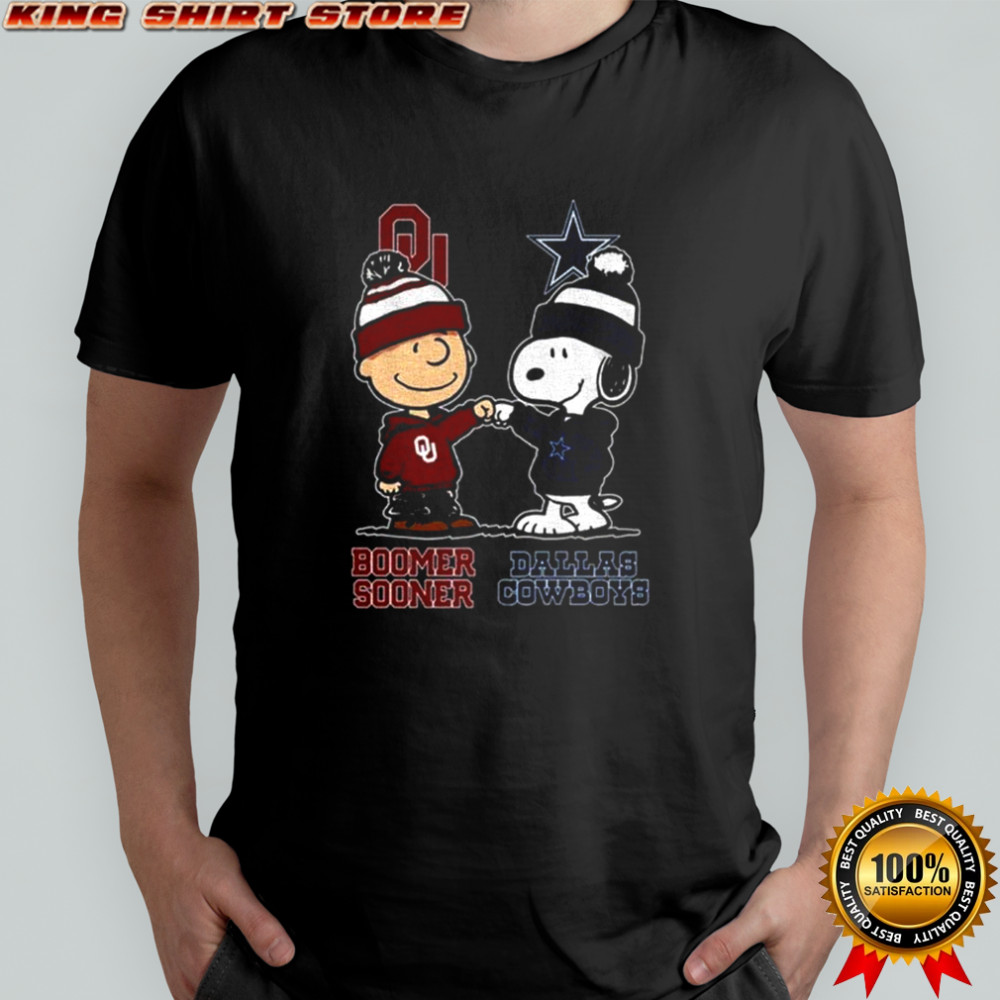 Oklahoma Sooners Dallas Cowboys Snoopy and Charlie Brown shirt Oklahoma Sooners Dallas Cowboys Snoopy and Charlie Brown shirt
