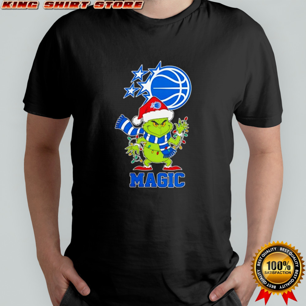 Orlando Magic Christmas Grinch Santa Holiday shirt