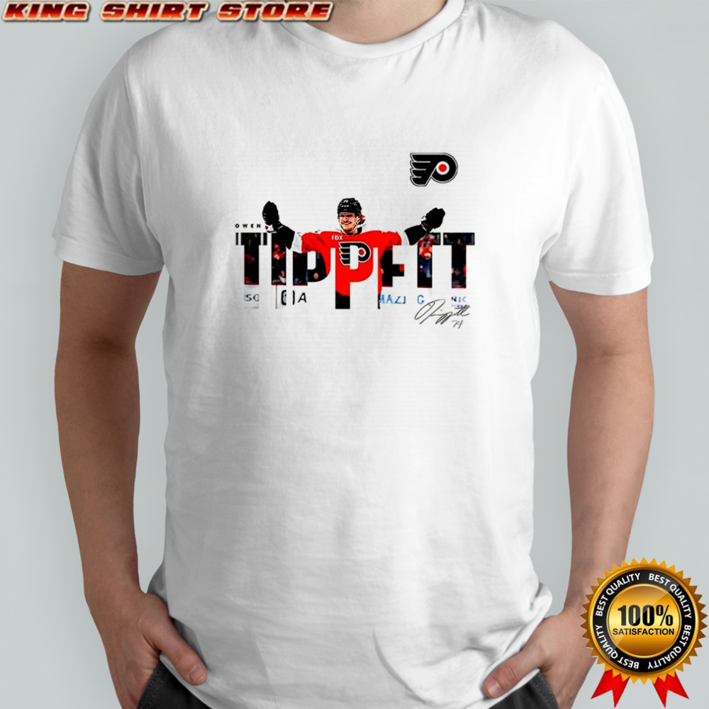 Owen Tippett Philadelphia Flyers NHL logo signature shirt