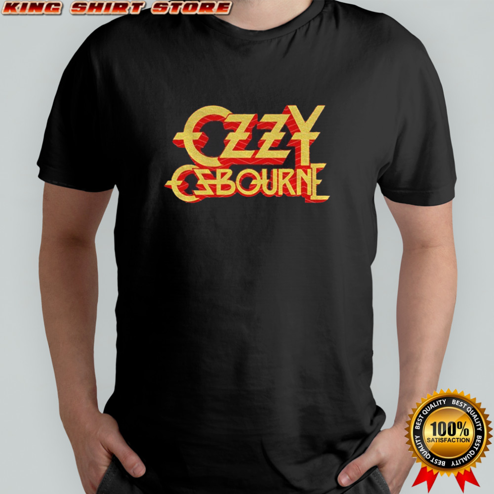 Ozzy Osbourne logo tribute RIP 1948–2025 text shirt