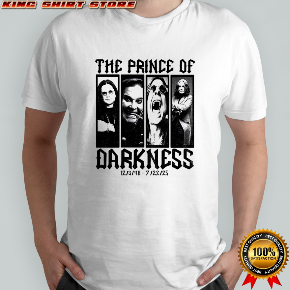 Ozzy Osbourne Prince of Darkness memorial 1948 2025 graphic shirt