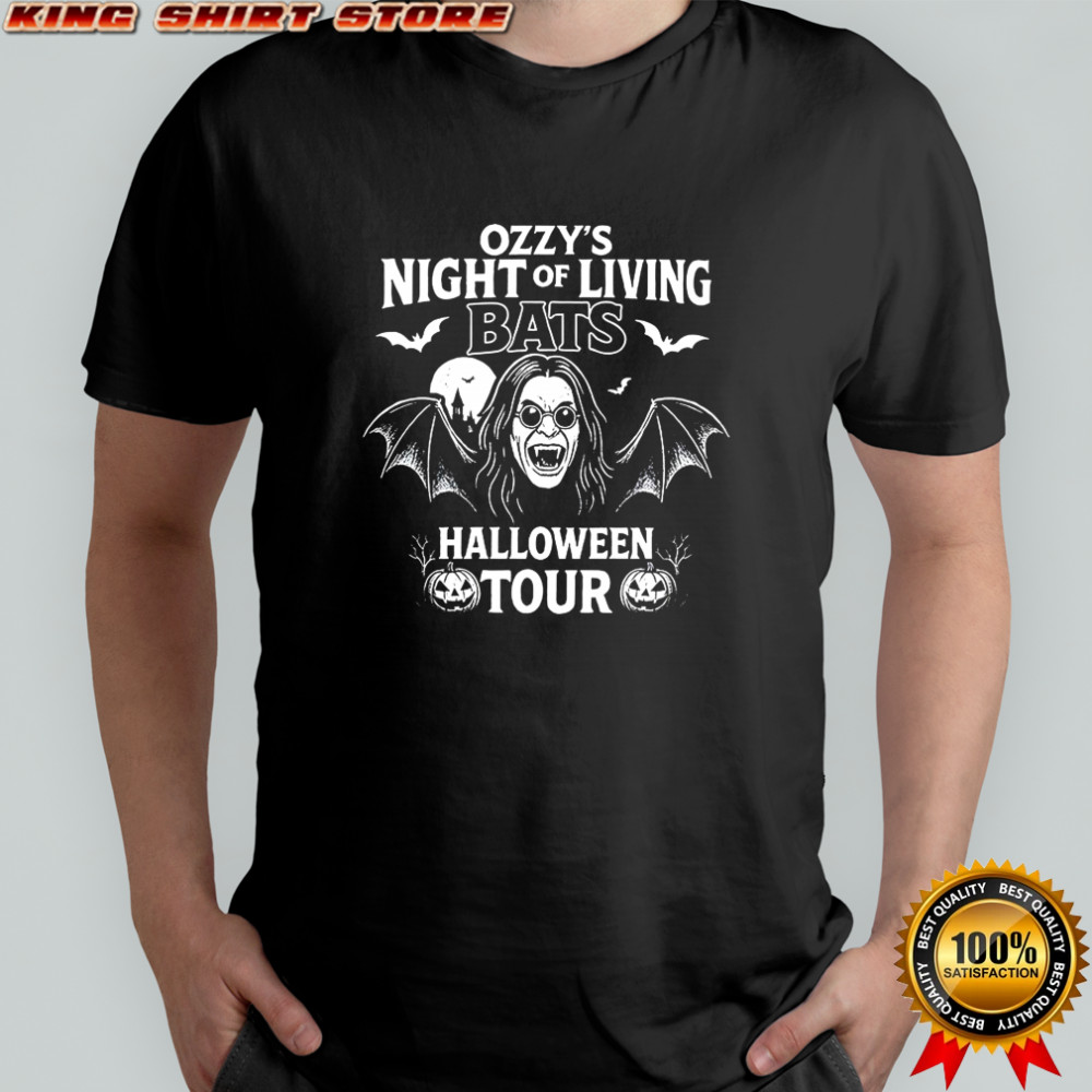Ozzy’s vampire Night Of Living Bats Halloween tour shirt