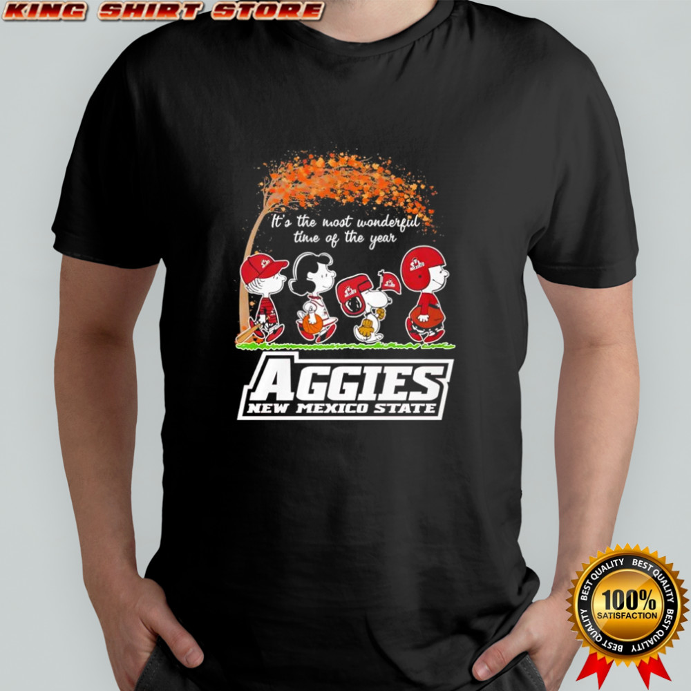 Peanuts characters vs New Mexico State Aggies it’s the most wonderful time of the year shirt