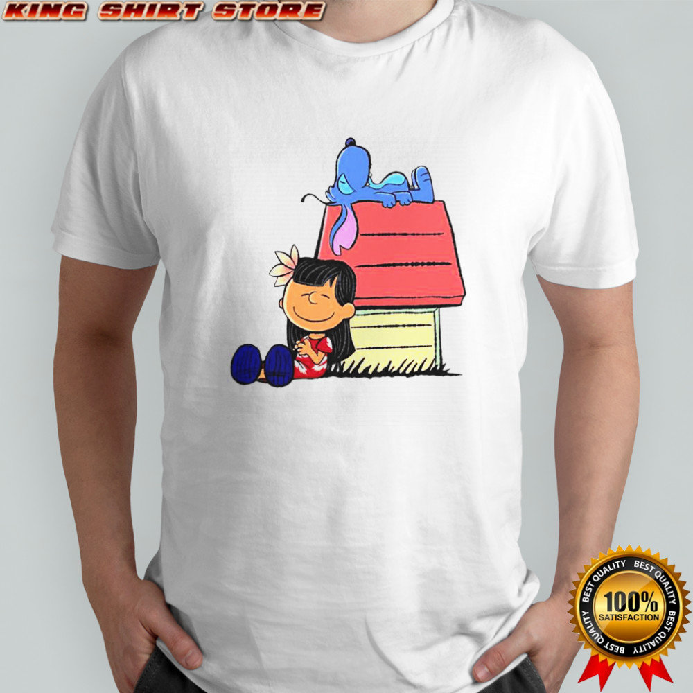 Peanuts Snoopy X Stitch & Lilo It Means Nobody Gets Left Behind T-Shirt