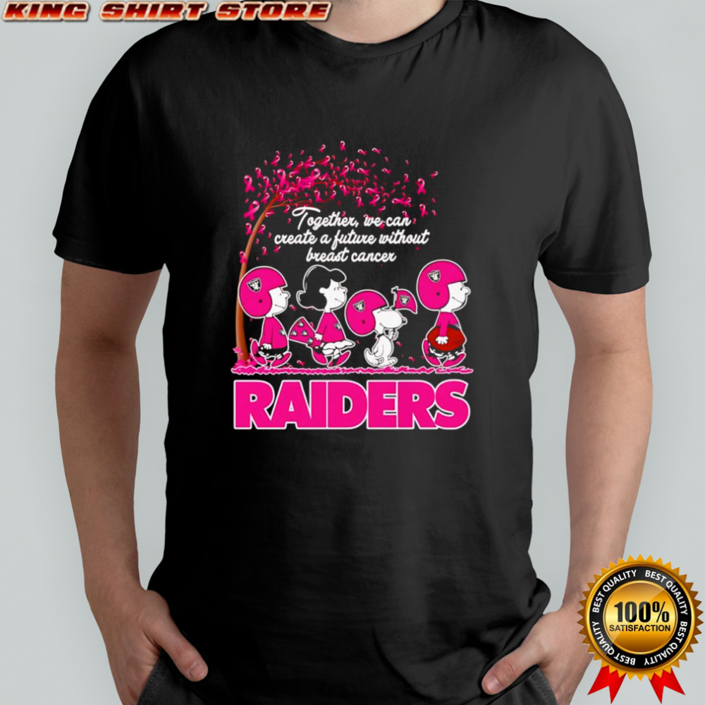 Peanuts together we can create a future without Breast Cancer Raiders shirt