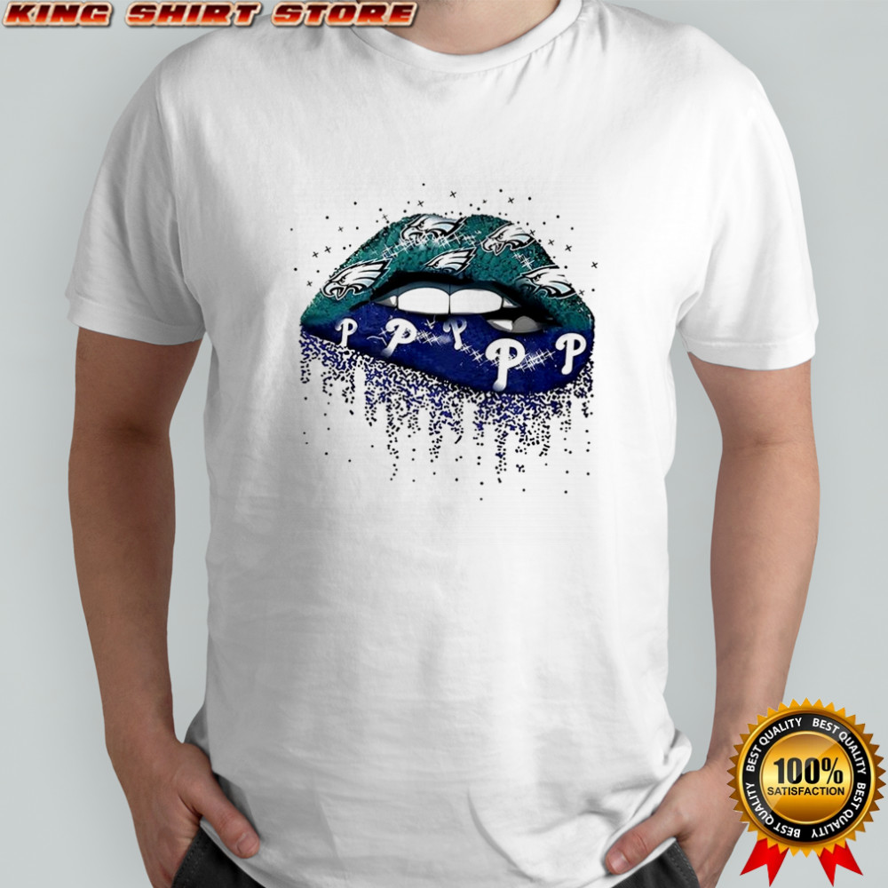 Philadelphia Eagles x Philadelphia Phillies Girl Lips shirt
