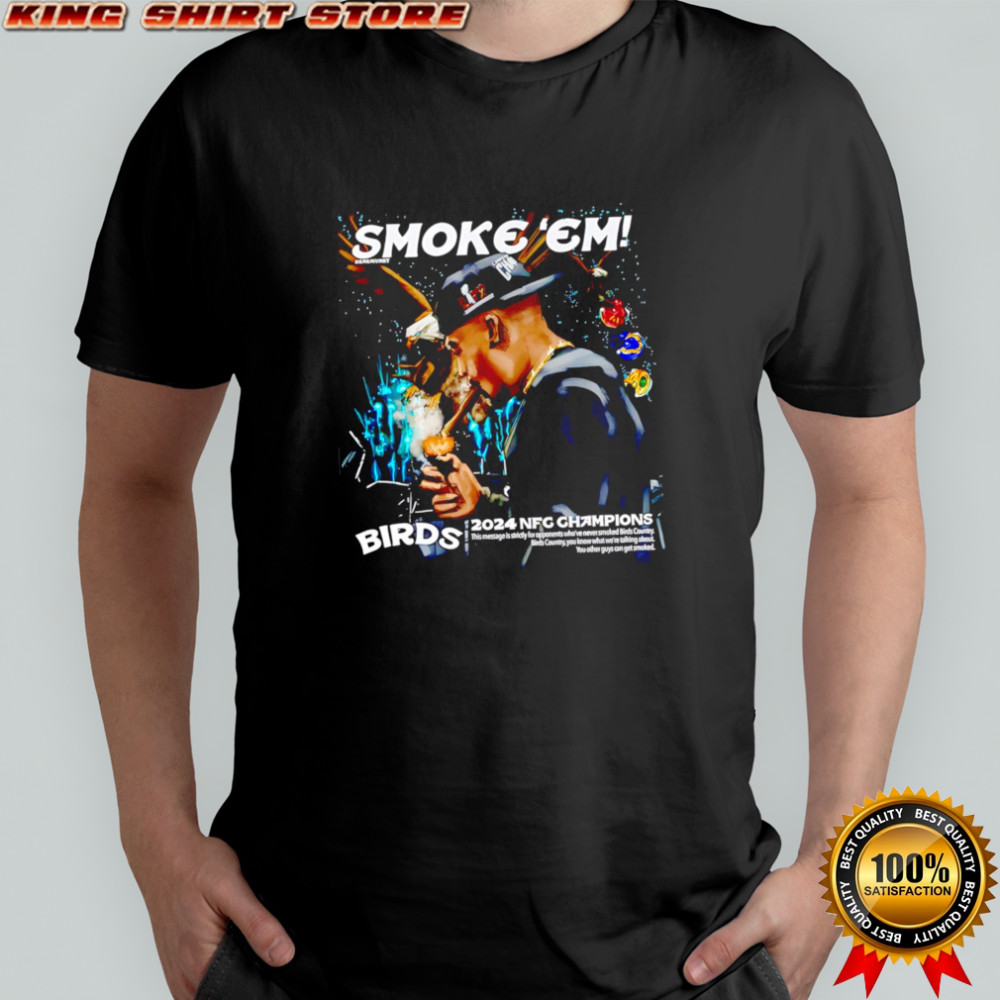 Philadelphia Football Champs Smoke Em Bird T-shirt