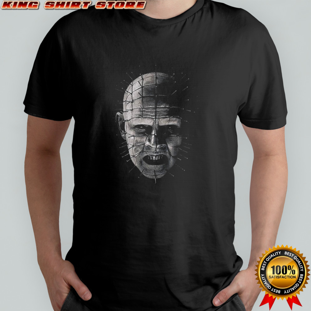 Pinhead big face graphic Halloween shirt