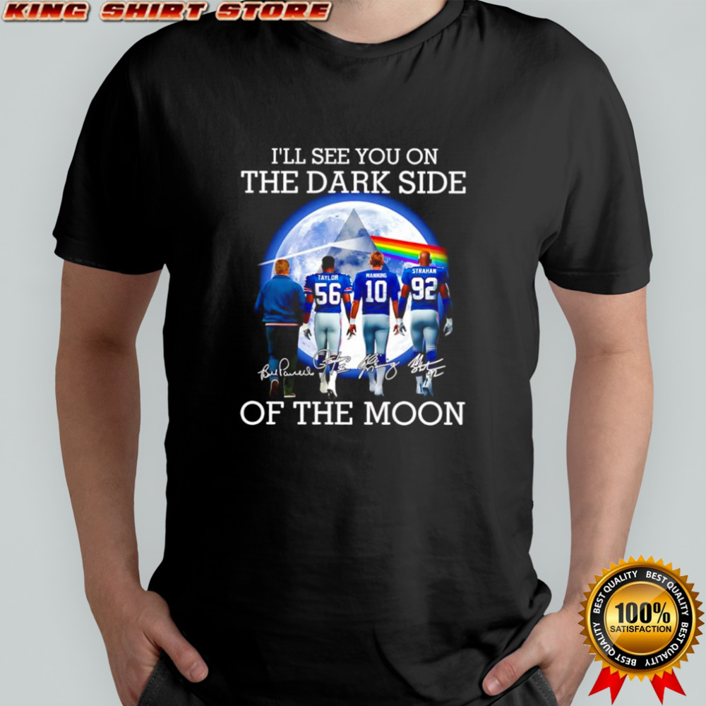 Pink Floyd x New York Giants I’ll see you on the dark side of the moon signatures shirt