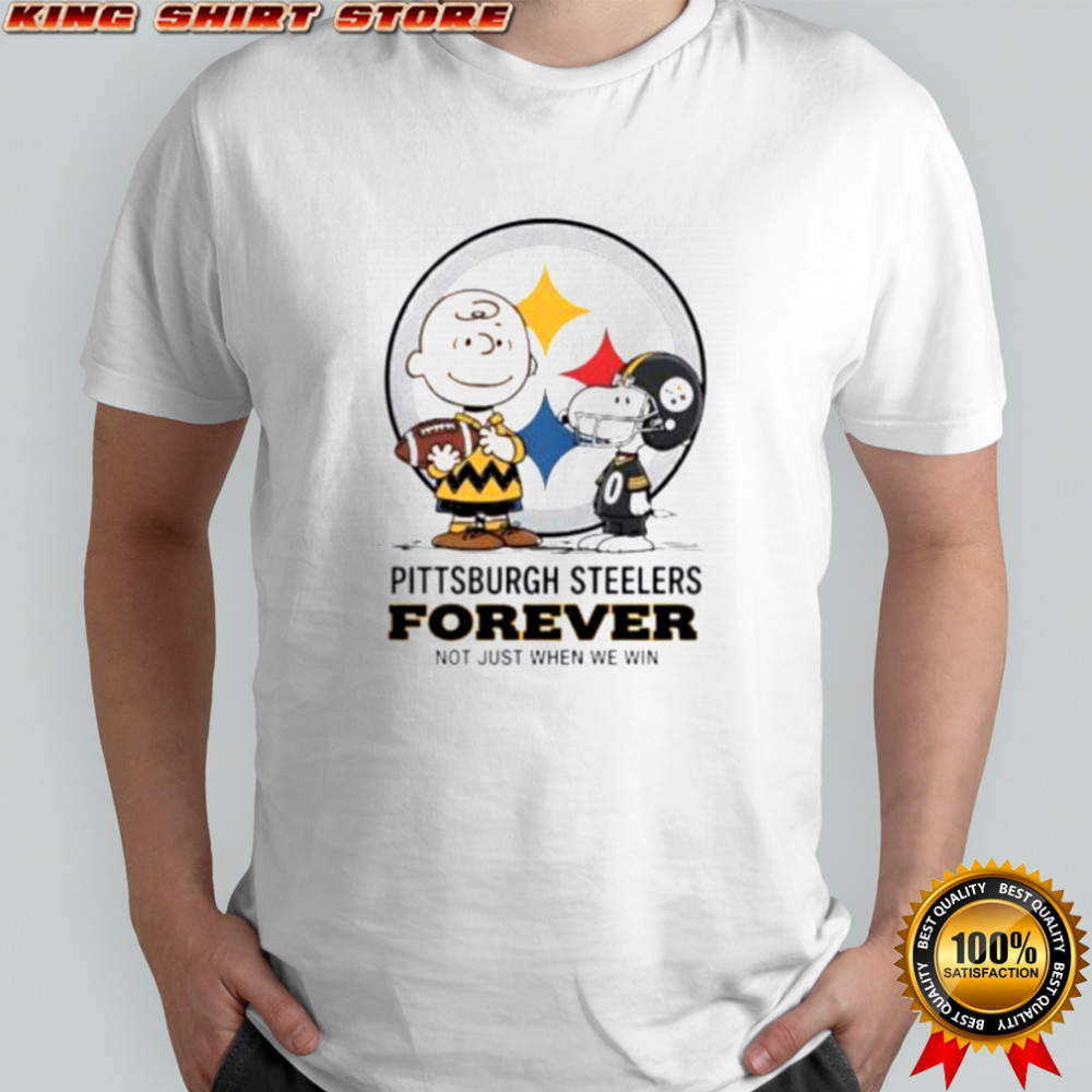 Pittsburgh Steelers Charlie Brown Snoopy Steelers Forever Not Just When We Win shirt