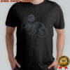 Playing Opossum skeleton under moon with bats Halloween shirt