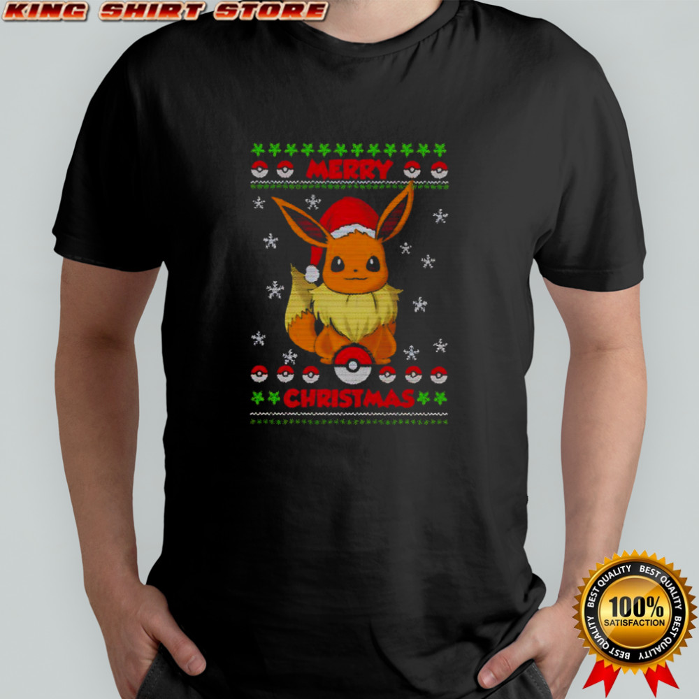 Pokémon Merry Chrismas Seasonal graphic shirt