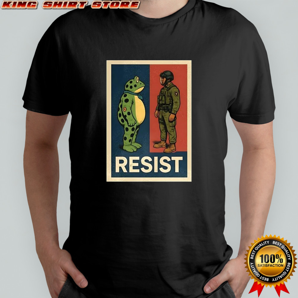 Portland Frog Against Resist Portland Soldier shirt